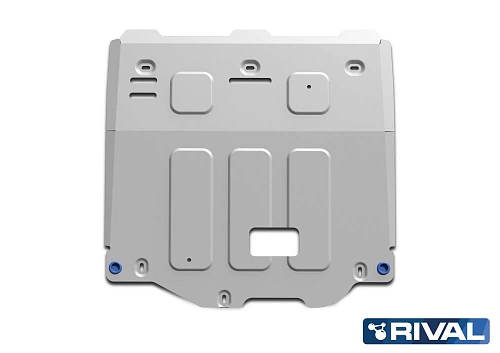 Защита картера двигателя и КПП КИА Серато 2021-/ алюминиевая, Ривал