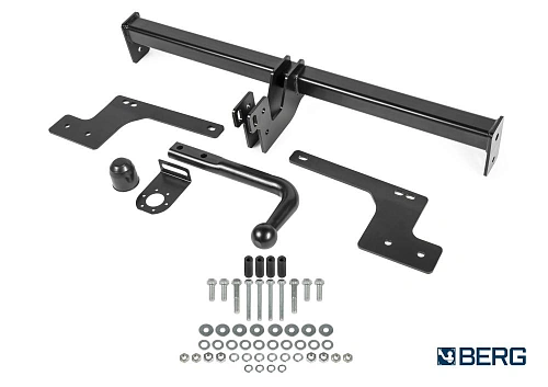Фаркоп разборный Berg для Nissan Terrano III 2014-2017 2017-н.в./Renault Duster I, II 2010-2021 2021-н.в./Kaptur 2016-2020 2020-н.в., шар A, 1200/75 кг, F.4711.001
