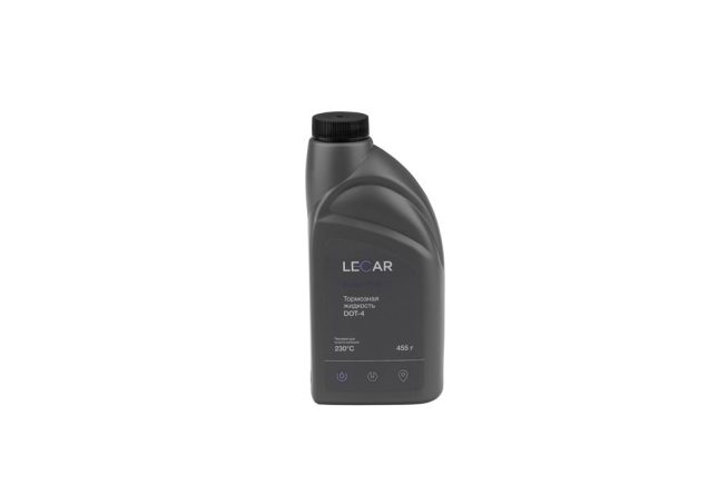 Тормозная жидкость  DOT-4, 455 г, канистра LECAR