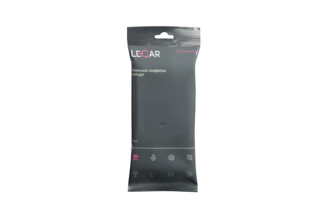 Влажные салфетки для рук  (упаковка 30 шт) LECAR