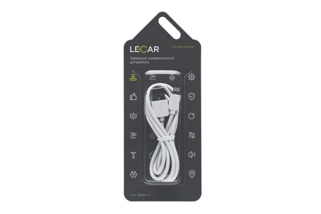 Зарядный универсальный датакабель для IPhone 5/6/7/8/X LECAR