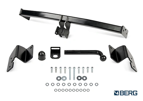 Фаркоп BERG, Hyundai Solaris (2017-2020, 2020-), Kia Rio (2017-2020, 2020-), шар A, 1200/75 кг.